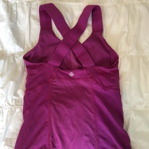 Magenta lulu tank